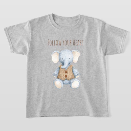 Blauer Creme-Elefant T-Shirt (Ablage )