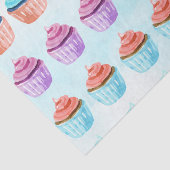Blauer Cupcake Seidenpapier (Ausschnitt)