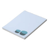Blauer Cupcakes Notizblock (Rotiert)