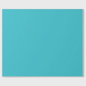 blauer curacao trendfarbe geschenkpapier (Flach)
