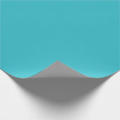 blauer curacao trendfarbe geschenkpapier (Ecke)