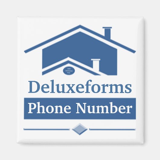 Blauer Dach Magnet (Vorne)