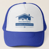 Blauer Dach Truckerkappe (Vorderseite)