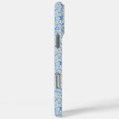 Blauer Daisy-Blumenmuster Personalisiert Case-Mate iPhone Hülle (Rückseite / Rechts)