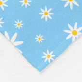 Blauer Daisy Fleece Blanken (Ecke)