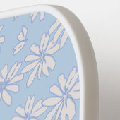 Blauer Daisy Muster Personalisierter Name Niedlich Pickleball Schläger (Linke Seite)