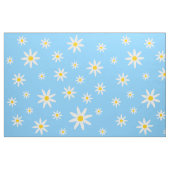 Blauer Daisy-Stoff Stoff (Fat Quarter (45,7 x 55,9 cm))