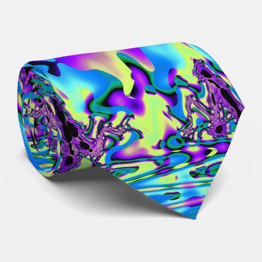 Blauer Dali Krawatte (Gerollt)
