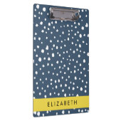 Blauer Dalmatiner Punkte, Punkte, Punkte, Punkte, Klemmbrett (Rechts)