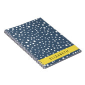 Blauer Dalmatiner Punkte, Punkte, Punkte, Punkte,  Notizblock (Rechte Seite)