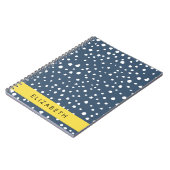 Blauer Dalmatiner Punkte, Punkte, Punkte, Punkte,  Notizblock (Linke Seite)
