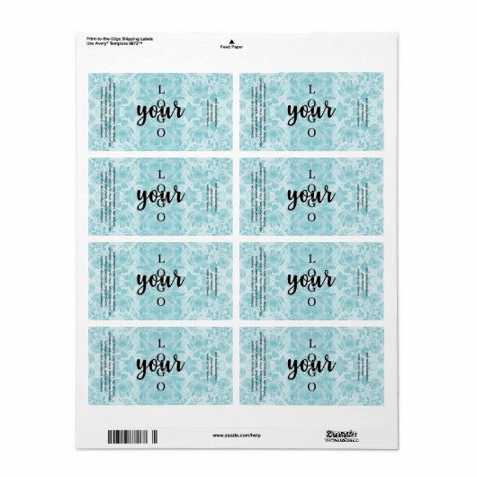 Blauer Damaskus - Vorlage für das Klick-Prozess-Se (Vorne)