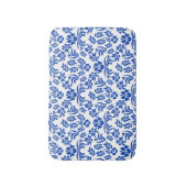 Blauer Damast Bath Mat Badematte (Vorderseite Vertikal)