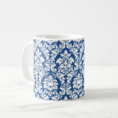Blauer Damast Kaffeetasse (Vorderseite Links)