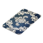Blauer Damast Magnet (Linke Seite)