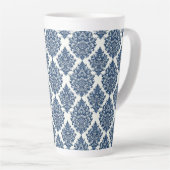 Blauer Damast Milchtasse (Rechte Ecke)