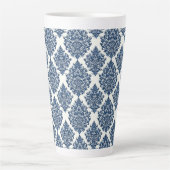 Blauer Damast Milchtasse (Vorderseite)