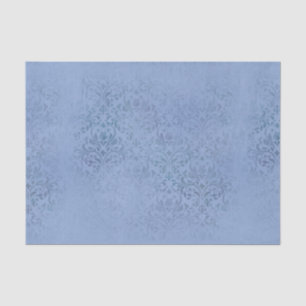 Blauer Damast Seidenpapier