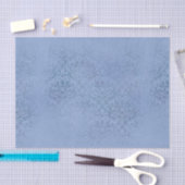 Blauer Damast Seidenpapier (Handwerk)