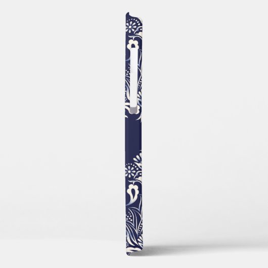 Blauer Damastenmaus Case-Mate iPhone Hülle (Rückseite / Links)