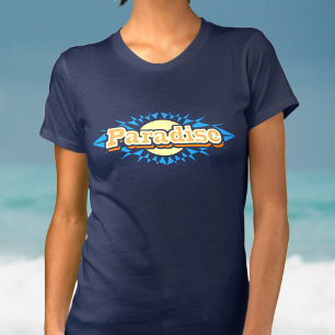 Blauer Damen-T - Shirt des