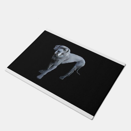 Blauer Däne Fußmatte (Schrägansicht)