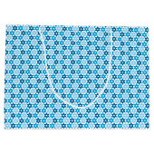 Blauer Davidsstern Große Geschenktüte (Rückseite)
