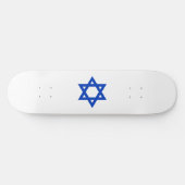 Blauer Davidstern Skateboard (Horizontal)