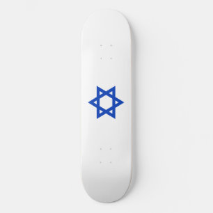 Blauer Davidstern Skateboard