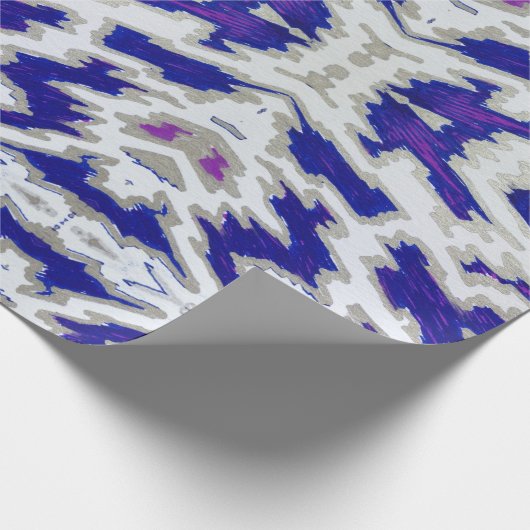 Blauer Dazz Geschenkpapier (Ecke)