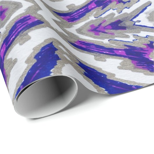 Blauer Dazz Geschenkpapier (Rolleneckpunkt)