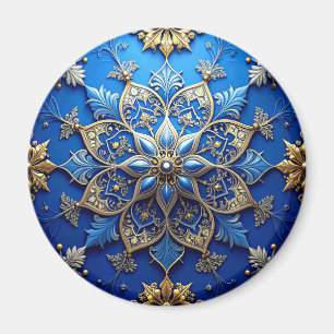 Blauer Dekorativer Weihnachts-Feiertagsmagnet Magnet