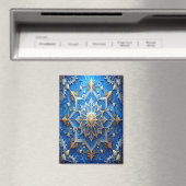 Blauer Dekorativer Weihnachts-Feiertagsmagnet Magnet (In Situ (Geschirrspüler))