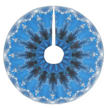 Blauer Dekorativer Weihnachtsbaum Skirt