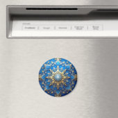Blauer dekorativer Weihnachtsmagnet Magnet (In Situ (Geschirrspüler))