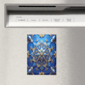 Blauer dekorativer Weihnachtsmagnet Magnet (In Situ (Geschirrspüler))