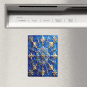 Blauer dekorativer Weihnachtsmagnet Magnet (In Situ (Geschirrspüler))