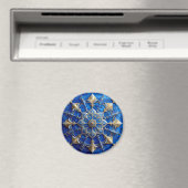 Blauer Dekorativer Weihnachtsmagnet Magnet (In Situ (Geschirrspüler))