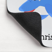 Blauer Delfin-Design Mousepad (Ecke)