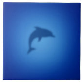 Blauer Delfin Fliese (Vorderseite)