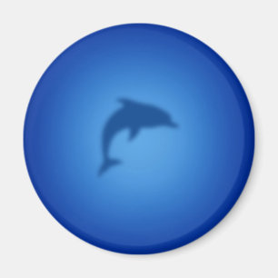 Blauer Delfin Magnet