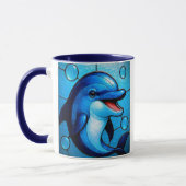 Blauer Delfin Tasse (Links)