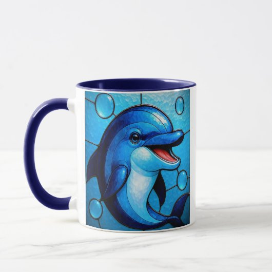 Blauer Delfin Tasse (Links)