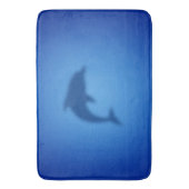 Blauer Delphin Badematte (Vorderseite Vertikal)