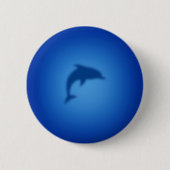 Blauer Delphin Button (Vorderseite)
