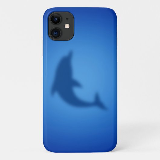 Blauer Delphin Case-Mate iPhone Hülle (Rückseite)