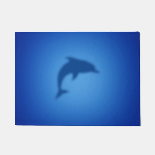 Blauer Delphin Fußmatte (Vorderseite)