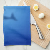 Blauer Delphin Geschirrtuch (Viertel Falte)