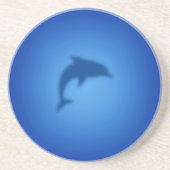 Blauer Delphin Getränkeuntersetzer (Vorne)