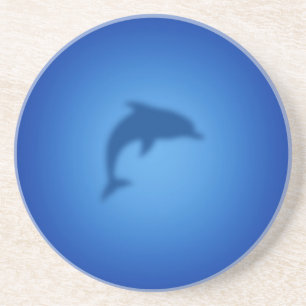 Blauer Delphin Getränkeuntersetzer